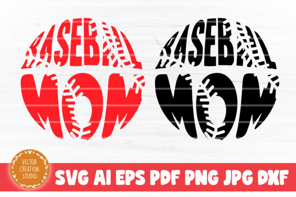 Baseball Mom Circle Svg Cut File