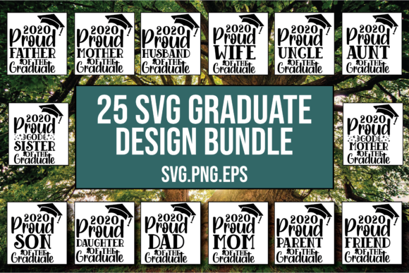 Graduation Bundle Class of 2020: A Graphic Design Asset for Crafts and Content