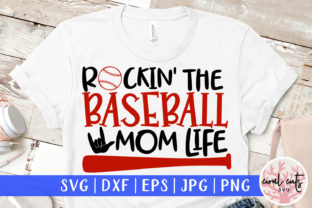 Rockin the Baseball Mom Life SVG File: A Graphic Designer’s Take